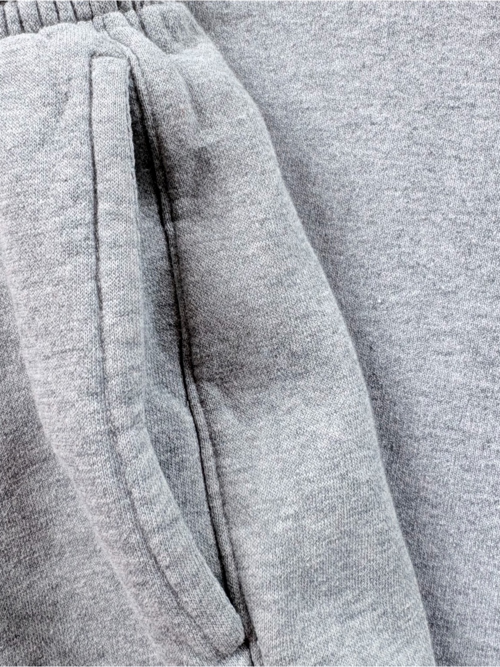 Nike Jogger Sweatpants Mens L Heather Gray Embroidered Logo Fleece Pockets - Picture 7 of 9